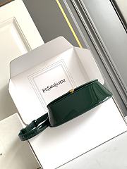 YSL Mini Voltaire Bag Green Patent 21x17.5x8cm - 6