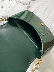 YSL Mini Voltaire Bag Green Patent 21x17.5x8cm - 3