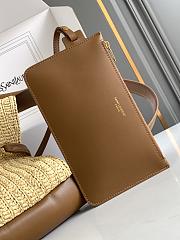 YSL Le 5 à 7 Supple Small Raffia Leather 22x22x7-9cm - 6