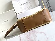 YSL Le 5 à 7 Supple Small Raffia Leather 22x22x7-9cm - 3