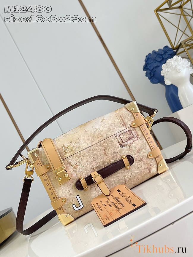 Louis Vuitton LV Side Trunk MM Beige 23.5x16x8.5cm - 1