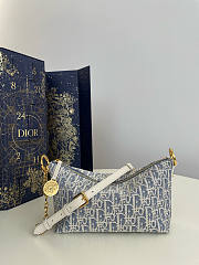 Dior Diorstar Hobo Bag With Chain Blue 28.5 x 14.5 x 10 cm - 1