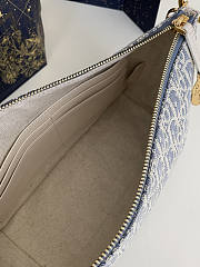 Dior Diorstar Hobo Bag With Chain Blue 28.5 x 14.5 x 10 cm - 5