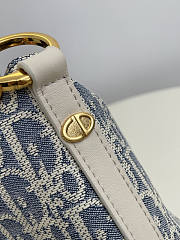 Dior Diorstar Hobo Bag With Chain Blue 28.5 x 14.5 x 10 cm - 3