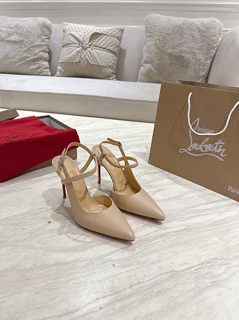 Christian Louboutin Jenlove 100 mm Pump Leather Beige