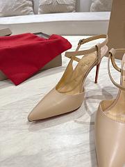 Christian Louboutin Jenlove 100 mm Pump Leather Beige - 5