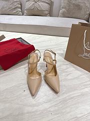 Christian Louboutin Jenlove 100 mm Pump Leather Beige - 3