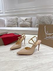 Christian Louboutin Jenlove 100 mm Pump Leather Beige - 2