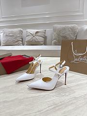 Christian Louboutin Jenlove 100 mm Pump White Patent - 3