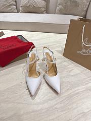 Christian Louboutin Jenlove 100 mm Pump White Patent - 2