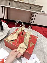 Christian Louboutin Beige Spike Slingback Pump 8.5cm - 3