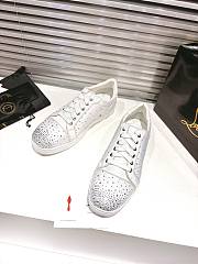 Christian Louboutin Degravieira Strass Sneaker White - 4