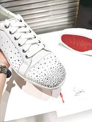 Christian Louboutin Degravieira Strass Sneaker White - 3