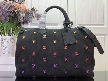 Louis Vuitton LV Speedy 40 Gradient Orange Denim 40x26x23cm