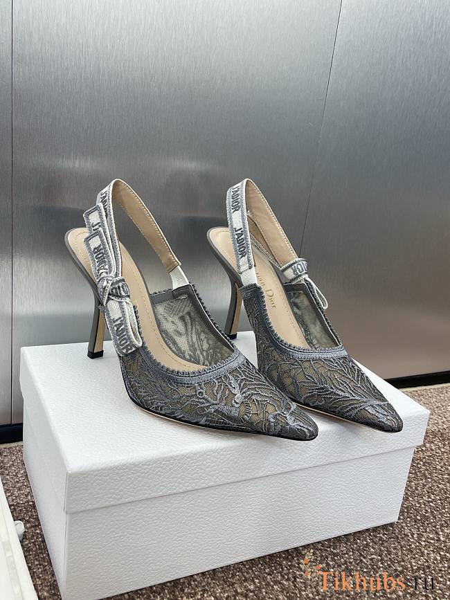 Dior J'Adior Slingback Pump Grey 9.5cm - 1