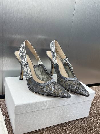 Dior J'Adior Slingback Pump Grey 9.5cm