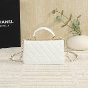 Chanel CC Trendy Top Handle White Lambskin 19x5.5cm - 5