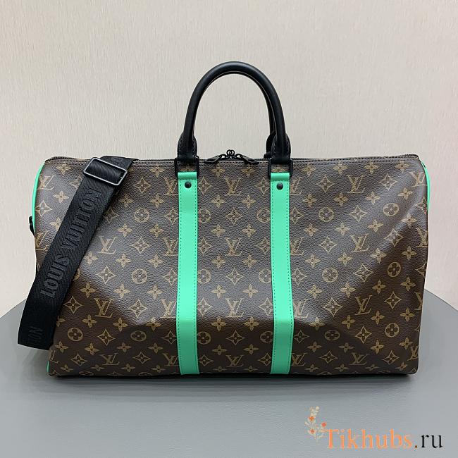 Louis Vuitton LV Keepall 50 Monogram Minty Green 50x29x23cm - 1