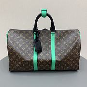 Louis Vuitton LV Keepall 50 Monogram Minty Green 50x29x23cm - 5