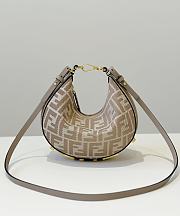 Fendi Fendigraphy Mini Dove Gray Bag 20x13x7.5cm - 1
