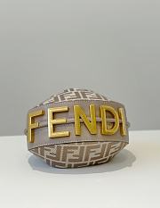 Fendi Fendigraphy Mini Dove Gray Bag 20x13x7.5cm - 4