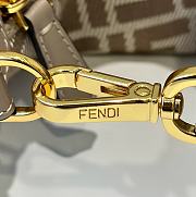 Fendi Fendigraphy Mini Dove Gray Bag 20x13x7.5cm - 3