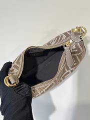 Fendi Fendigraphy Mini Dove Gray Bag 20x13x7.5cm - 2