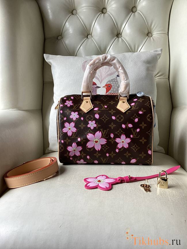 Louis Vuitton LV x TM Speedy 25 Sakura Brown 25x19x15cm - 1