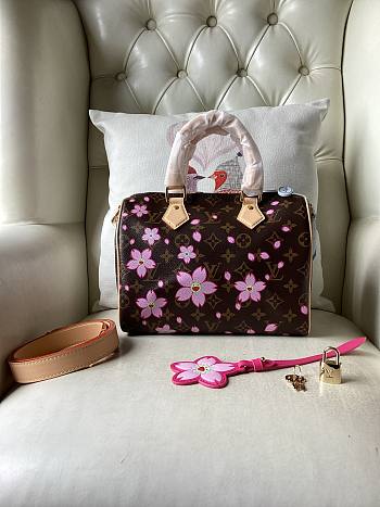 Louis Vuitton LV x TM Speedy 25 Sakura Brown 25x19x15cm