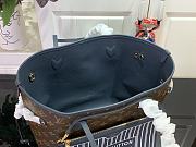 Louis Vuitton LV Neverfull MM Navy Blue Monogram 32x27x14cm - 4