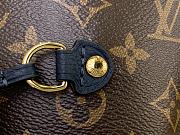 Louis Vuitton LV Neverfull MM Navy Blue Monogram 32x27x14cm - 2