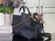 Louis Vuitton LV Bella Tote Mahina Bag Navy Blue 32x23x13cm - 4