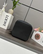 Loewe Pebble Black Braided Leather Bucket 28x24.5x23.5cm - 6