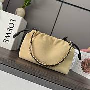 Loewe Flamenco Purse Bag Beige Suede 30x20x10.5cm - 1