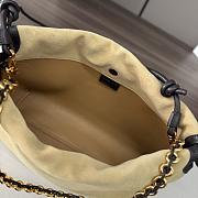 Loewe Flamenco Purse Bag Beige Suede 30x20x10.5cm - 6
