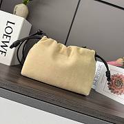 Loewe Flamenco Purse Bag Beige Suede 30x20x10.5cm - 5