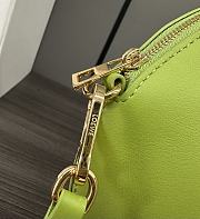 Loewe Snake Leather Shoulder Bag Green 18x10.5x18cm - 6