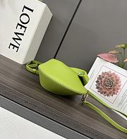 Loewe Snake Leather Shoulder Bag Green 18x10.5x18cm - 5