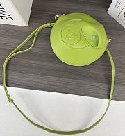 Loewe Snake Leather Shoulder Bag Green 18x10.5x18cm - 4