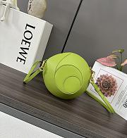 Loewe Snake Leather Shoulder Bag Green 18x10.5x18cm - 2