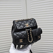 Chanel Mini Backpack Black Caviar 17.5x16.5x10cm - 2