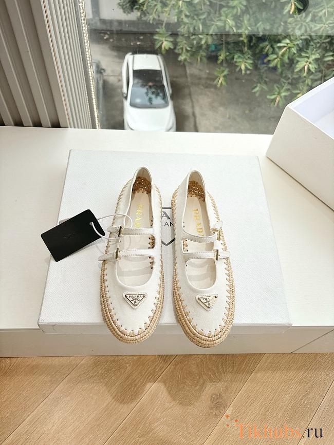 Prada White Flat - 1
