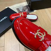 Chanel Red Patent Flat - 5