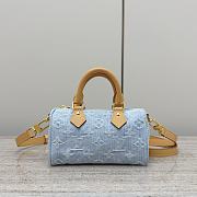 Louis Vuitton LV Nano Speedy Sky Blue 16x10x7.5cm - 1
