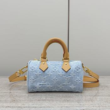 Louis Vuitton LV Nano Speedy Sky Blue 16x10x7.5cm