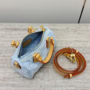 Louis Vuitton LV Nano Speedy Sky Blue 16x10x7.5cm - 6