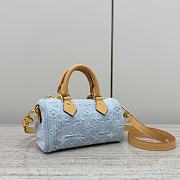 Louis Vuitton LV Nano Speedy Sky Blue 16x10x7.5cm - 4