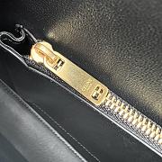 Celine Triomphe Cuir Black Calfskin Chain Shoulder Bag 30x14x4cm - 2