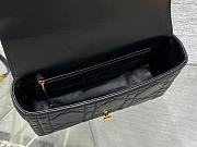 Dior Medium Soft Caro Bag Black Lambskin 25x16x9cm - 6