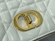 Dior Medium Soft Caro Bag White Lambskin 25x16x9cm - 5